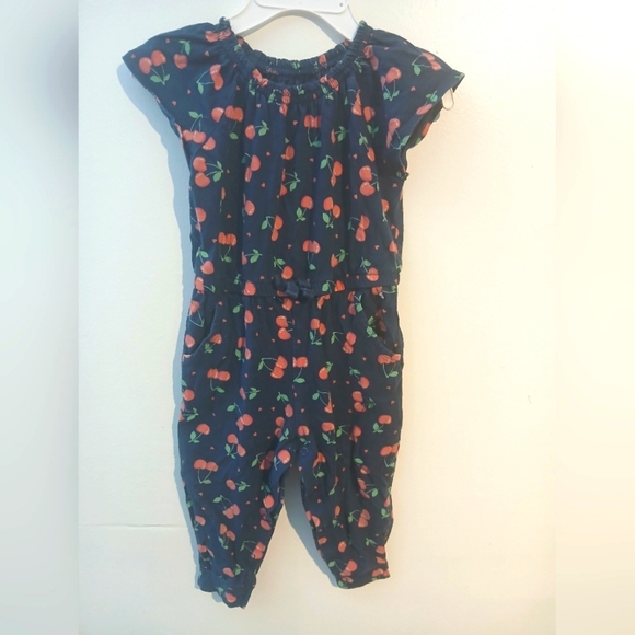 Cherry Print Jumpsuit 18 Months - Picture 1 of 5